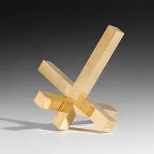 Max Bill, Einheit aus drei gleichen Volumen, 1961-66, brass