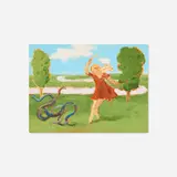 Jane Corrigan, Two Serpents, 2022, oil on panel