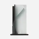 Christopher Wilmarth, The Other Blue Gate, 1986-87, steel, etched glass