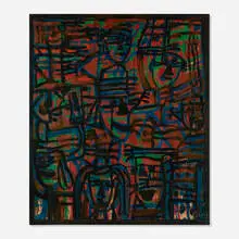 Sergio Hernández, Untitled, 1983, oil on canvas