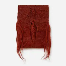 Magdalena Abakanowicz, Red Hair, 1970-72, hand-woven sisal