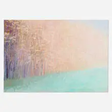 Wolf Kahn, Spring at the Edge of the Wood, c. 1984, oil on canvas