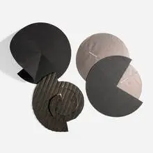 Lygia Clark, Buraco Negro, 1984, linen, rubber, paper