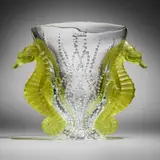 Poseidon vase by Lalique, 2008, glass, sold Nov 2025
