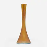 Vase by Tiffany Studios, c. 1914, hand-blown Favrile glass, sold Nov 2025