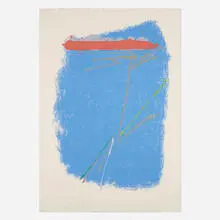 Dan Christensen, CC-1, 1980, screenprint in colors on Arches