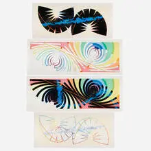 Charles Ross, Four works (diptychs), 1980, screenprint in colors