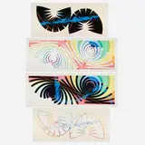 Charles Ross, Four works (diptychs), 1980, screenprint in colors