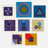 Ernest Trova, Eight works, c. 1970, screenprint in colors