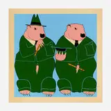 John Wesley, Munich, 1919, 1971, screenprint in colors