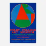 Colby College Art Museum exhibition poster by Robert Indiana, 1973, screenprint in colors, sold Nov 2023