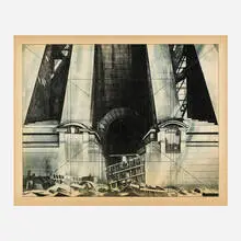 Barriers by Lowell Nesbitt, 1971, lithograph in colors, sold Nov 2023