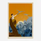 Erté, Wings of Victory, 1978, screenprint in colors