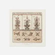 Sergey Tyukanov, New Musical Instruments, 1997, etching in colors