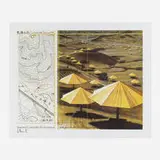 Christo, The Umbrellas, Joint Project for Japan and the U.S.A., 1989, offset lithograph in colors