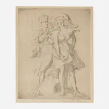 League Print by Reginald Marsh, 1949, etching, sold Nov 2023