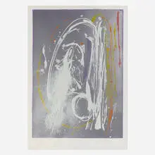 Dan Christensen, Untitled, 1983, screenprint in colors