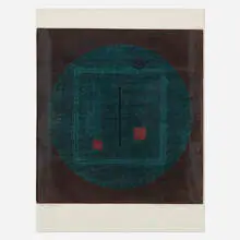 Masaji Yoshida, Space No. 58, 1966, woodblock in colors