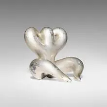 Russel Wright, Bobo bookend, c. 1930, nickel-plated brass