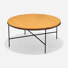 Planner Group coffee table, model 1580 by Paul McCobb, 1953, maple, lacquered steel, sold Sep 2024