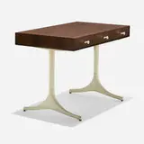 Desk, model 5494 by George Nelson & Associates, 1953, rosewood, enameled aluminum, porcelain, sold Sep 2024