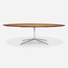 Table Desk by Florence Knoll, rosewood, chrome-plated steel, sold Sep 2024
