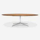 Table Desk by Florence Knoll, rosewood, chrome-plated steel, sold Sep 2024