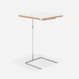 Custom Tray table by George Nelson & Associates, 1949, painted walnut plywood, chrome-plated steel, sold Sep 2024