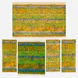 Don Wight, Primavera fabric panels, set of five, 1959 / 1960, screen-printed cotton velvet