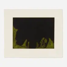 Delta by Robert Motherwell, 1981, lift-ground etching and aquatint in colors on German Etching paper, sold Aug 2024