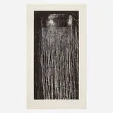 Pat Steir, Long Vertical Falls II, 1991, soap ground and spit bite aquatint