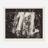 Pat Steir, Big Fall, Black and White, 1991, aquatint