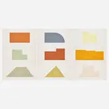 Robert Mangold, A Book of Silk Screen Prints - Multiple Panel Paintings, Edition B, 1988, screenprint in colors on Fabriano Cotton