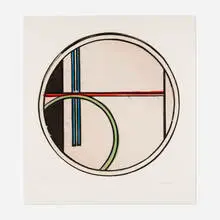 Bertrand Lavier, Untitled (Modern Painting No. 1), 1987, aquatint in colors, spit bite aquatint and soft ground etching