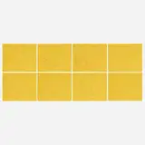 Fred Sandback, Eight Variations for Gallery Heiner Friedrich, 1971-73, screenprint in colors on yellow paper