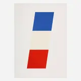 Blue, White, Red by Ellsworth Kelly, 1971, lithograph in colors, sold Aug 2024