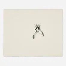 Pliers 2 by Jim Dine, 1969, lithograph, sold Aug 2024