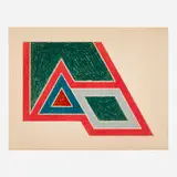 Sanbornville (from the Eccentric Polygons series) by Frank Stella, 1974, lithograph and screenprint in colors on Arches, sold Aug 2024