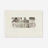 Jasper Johns, Untitled (from the Artists for Obama portfolio), 2008, etching with aquatint