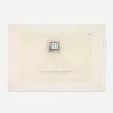 Robert Gober, Untitled, 2000, lithograph and screenprint in colors with embossing and hand-drawing and erasure on Fabriano Tiepolo