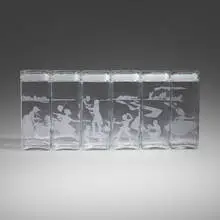 Kara Walker, Untitled (Canisters), 1997, acid-etched glass