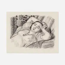 Odalisque au collier by Henri Matisse, 1923, lithograph, sold Aug 2024