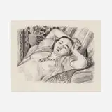 Odalisque au collier by Henri Matisse, 1923, lithograph, sold Aug 2024