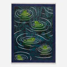 John E. Buck, The Reflecting Pool, 2005, woodcut in colors