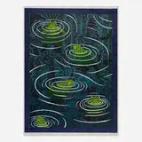 John E. Buck, The Reflecting Pool, 2005, woodcut in colors