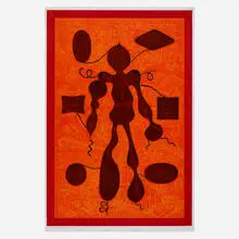 John E. Buck, The Yarn, 2014, woodcut in colors