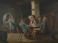 Pub Scene by German School, Oil on canvas, offered Jun 2011