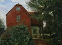 Henry James Sage, Old English House, Oil on canvas