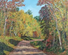 Harry Martin Book, Autumn Landscape, Oil on canvas