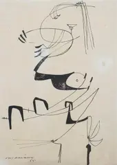 Mariano Rodríguez, Untitled, Ink on paper